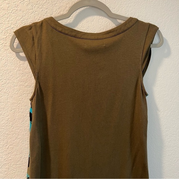 Women’s Boden green circle patterned short sleeve shift dress size 4 regular 4R - Picture 5 of 6